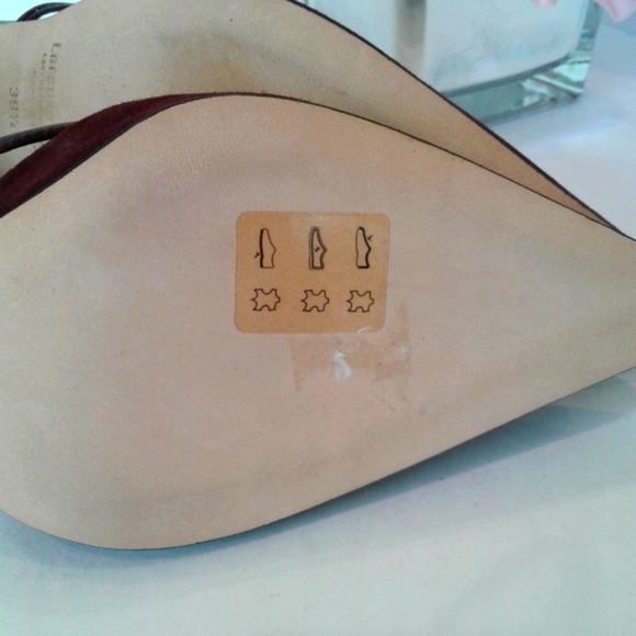 NEW ! Lorenzo Banfi burgundy pumps stiletto shoes pointy toe - Picture 8 of 10